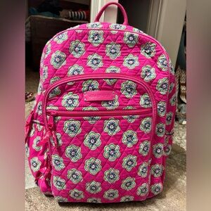 Vera Bradley large backpack pink swirls flower